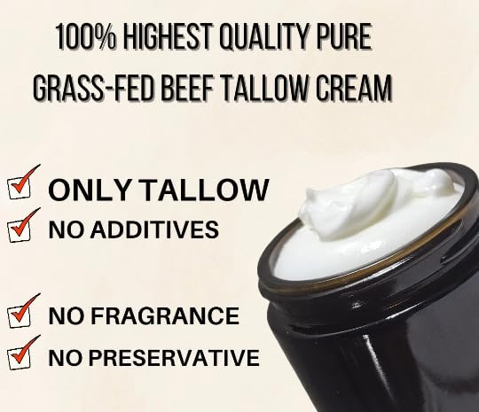 Whipped Tallow cream, LAVENDER VANILLA tallow balm, dry skin body butter, tallow Face and Body moisturizer 4fl.oz (Sandalwood Vanilla)