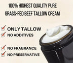 Whipped Tallow cream, LAVENDER VANILLA tallow balm, dry skin body butter, tallow Face and Body moisturizer 4fl.oz (Sandalwood Vanilla)