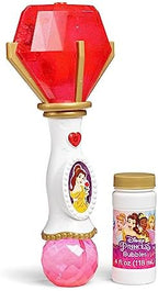 Little Kids Disney Princess Beauty and The Beast Belle Light and Sound Musical Bubble Wand, Includes Bubble Solution