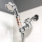 Original StoneStream EcoPower High Pressure Handhled Shower Head + Shower Filter + Wall Adapter Kit