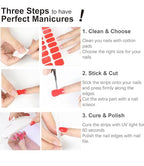 Semi Cured Gel Nail Strips | Check Glitter 20 pcs Semi Cured Gel Nails Sticker | Gel Nail Wraps UV for Home Nails DIY