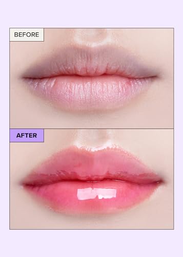 I DEW CARE Lip Gloss - Glow Easy Raspberry | Jojoba Seed Oil, Vitamin C, Pigmented Glossy Stain, Hydrating, Korean Makeup, Pink Color, Moisturizing, Nourishing Crystal Glass Clear, 0.20 FL Oz