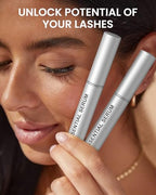 Eyelash Serum- Natural Comestic Eyelash Serum for Longer, Thicker Lashes & Brows, Boost Lash Serum Vegan & Cruelty-Free-Niacinamide, Centella Asiatica Leaf Extract(10 mL Silver)