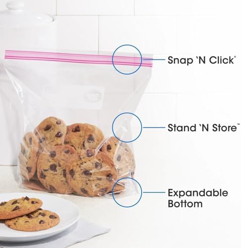 Great Value Double Zipper Gallon Size Storage Bags & 80 count