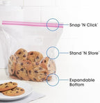 Great Value Double Zipper Gallon Size Storage Bags & 80 count