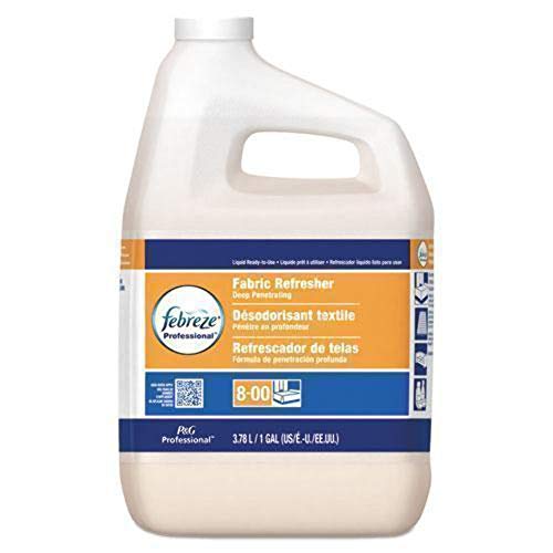 P&G Professional-33032CT Bulk Odor Eliminator from Febreze, Static Guard and Deep Penetrating Fabric Refresher Refill, Fresh Clean Scent, 1 Gal. (Case of 3)- White