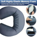 HOINCO Massage Face Cradle Cushion，Universal Headrest Face Rest Neck Head Cushion for Massage Chairs Spa Bed.(Dark Blue)