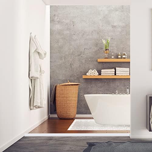 Flexible Quarter Round Molding, Mini Peel and Stick Rubber Trim Molding for Wall Edge Floor Corner,Staircase Cabinet Tub Edge (White, 240Inch)