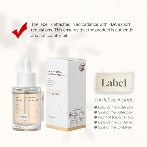 Salmon Caring Centella Ampoule - Salmon PDRN, Salmon Egg Extract, Centella, Madecassoside, Calming, Soothing, Restore and Rejuvenate Damaged Skin, Low Irritation, Korean Skincare