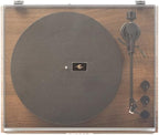 Crosley CR6046A-WAGL Stave 2-Speed Bluetooth Record Player Turntable with Built-in Speakers, Walnut