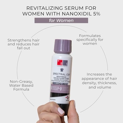 DS Laboratories Spectral.CSF Hair Regrowth Treatment for Women - Biotin Serum for Hair Growth, Thinning, and Thickening