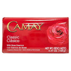 Camay Classic Bar Soap, Rose Essence, 8-Pack of 4.41 Oz Each Soap, 8 Bar Soaps.