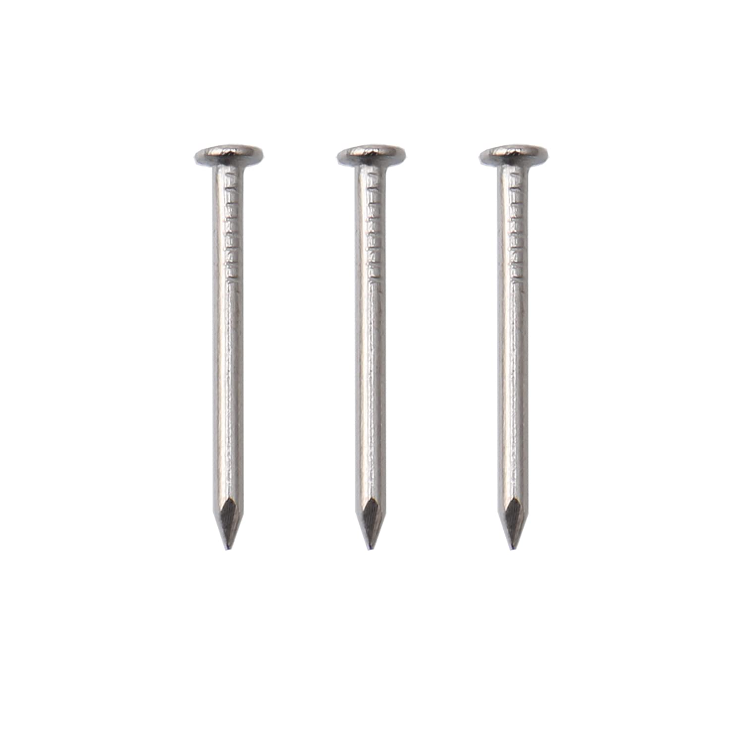 JEGONFRI 900PCS 3/4" Nickel Flat Head Nails for Hanging Pictures & Woodwork