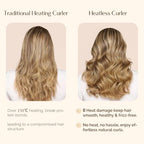 Yanibest Heatless Hair Curler, No Heat Hair Curlers to Sleep in, Super Soft Ribbon Wrap for Long Hair，Overnight Heatless Curling Set with Hair Scrunchies and Clip, for All Hair types