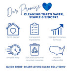 Quick Shine Multi Surface Floor Cleaner 64oz, Ready to Use-Streak Free-No Rinse, Use on Hardwood, Laminate, Luxury Vinyl Plank & Stone, Use in Spray Mops & Vac Mops, Safer Choice Cleaner