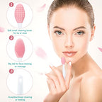 Patelai 24 Pcs Silicone Exfoliating Lip Brush with Container, Double Sided Silicone Lip Scrubber Soft Cleaning Brush Face Cleaning Applicator for Plump Smoother Lip Appearance(Pink, Green, Purple)