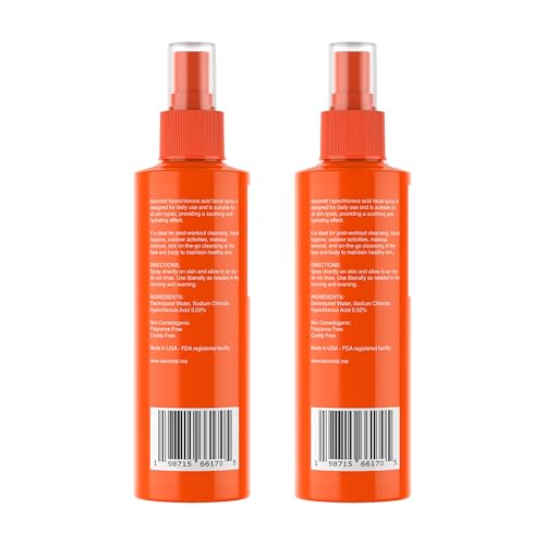 Hypochlorous Acid Spray - 16 oz Twin Pack (2 x 8 oz) – No-Rinse Face Wash, Non-Toxic, Safe for Sensitive Skin – Perfect for Travel, Home, Gym Use - HOCL