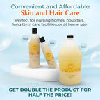 Deodorizing Citrus Plus Elder Shampoo and Body Wash by BoaVida with new leak-proof cap, Soap Made with Persimmon to Treat the Presence of Nonenal and Remove Old Person Smell, 16 oz