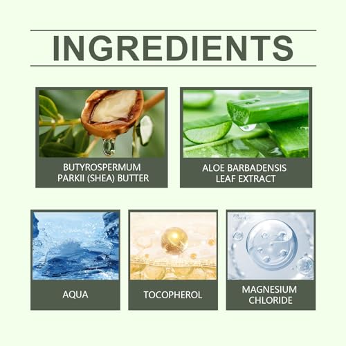 Magnesium Body Butter, Magnesium and Shea Butter Body Lotion after Shower, Magnesium Cream, Deeply Moisturizes Skin, Keep Soft Smooth for All Skin Types (1 PC)