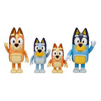 Bluey Family Figure 4-Pack – Includes, Bingo, Mum (Chilli) & Dad (Bandit), Poseable Collectible Toys for Kids, Durable Cake Toppers, for Toddlers & Fans, Ages 3+