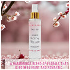 Soft & Fresh Women’s Body Mist, Fine Fragranced Body Perfume Misting Spray, Sensual light scent Fragrance, Hair & Body Spritz Essential Oils (Cherry Blossom)