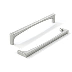 khtumeware 10 Pack Solid Handles 8-Inch(203mm) Polished Nickel Cabinet Pulls,Heavy Duty for Kitchen Cabinets, Cupboards, Drawers and Bathroom Hardware