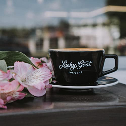 Lucky Goat Flavored Decaf Southern Pecan Coffee – 5 Pounds Bulk Ground - 5lb Bag - Natural Water Process, Nutty & Sweet, Low Acid, Smooth Body, Medium Roast, Gluten Free, Sugar Free, Keto Friendly