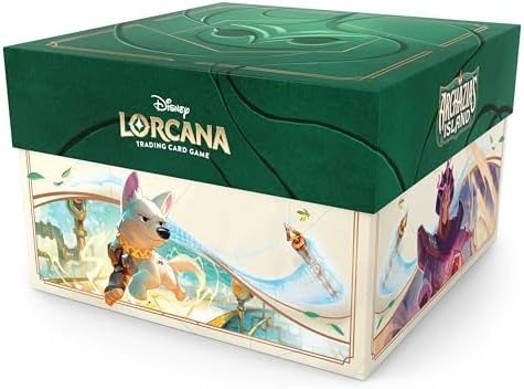 Ravensburger Disney Lorcana TCG: Archazia's Island Illumineer's Trove | Secure Card Storage | Includes Booster Packs & Comprehensive Guide | Original Disney Artwork | Ages 8+