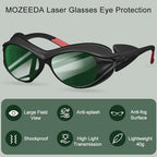 mozeeda Red Light Therapy Glasses, Eyes Protection Tanning Goggles for IPL Laser Safety, 190nm-450&560-2000nm Protective Laser Glasses for Cosmetology Operators