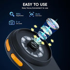 Handheld Digital Microscope for Kids Adults, SKYBASIC 500X Coin Microscopes Magnifying Glass, 2" Screen Portable Pocket Soldering Microscope Camera, Children Science Educational Fun Birthday Gift Toys