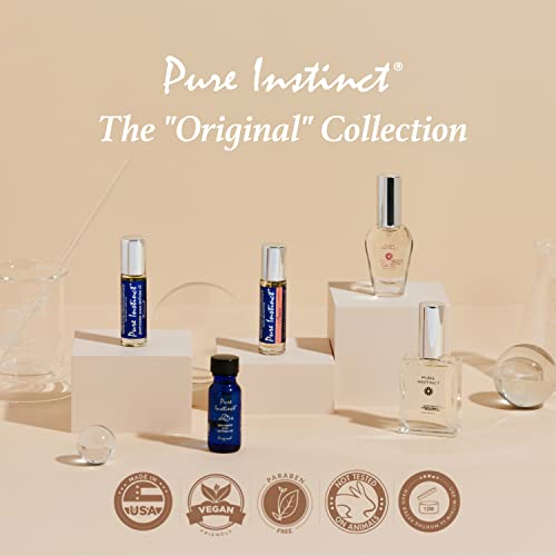 Pure Instinct - The Original Pheromone Infused Essential Oil Perfume Cologne - Unisex For Men and Women - TSA Ready
