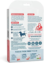 Wondercide - Flea & Tick Dog Spot On - Flea, Tick, and Mosquito Repellent, Prevention for Dogs with Natural Essential Oils - Up to 3 Months Protection - Large 3 Tubes of 0.17 oz