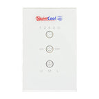 QuietCool Whole House Fan Wireless Switch - No Hard Wiring Required - Three Speed Capable - 1/2/4/8/12 Hour Countdown Timer - up to 100ft Range - Batteries Included (IT-RFGLSSWITCH-01)
