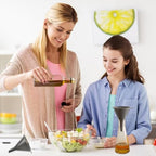 Plastic Kitchen Funnel Set of 3, Round Kitchen Funnels for Filling Bottles, Durable and Multifunctional Funnels for Filling Canning, Cooking, Lab or Car Oil