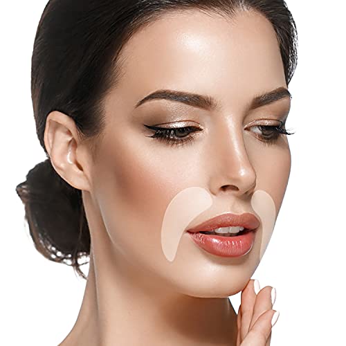 BLUMBODY Face Wrinkle Patches - Anti Wrinkle Facial Patches to Smooth Smile Lines - Non-Silicone Face Patches Wrinkles Tape for Fine Wrinkles between Eyes & Face - For Overnight Wrinkle Use