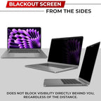 Magnetic Privacy Screen for MacBook Air 13 & 13.6 Inch (2022-2025, M2, M3, M4) Removable Laptop Privacy Filter Shield and Protector