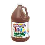 Colorations Paraben-Free Tempera Paint for Kids - 1 Gallon, Vibrant Brown. Non-Toxic and Made in the USA, Classroom Must Haves, Bulk Arts and Crafts Supplies