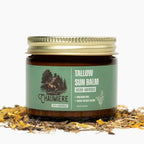 Herb-Infused Beef Tallow Sun Balm SPF 30 with Premium Natural Fragrance (2oz) 65g | Non-Nano Zinc, | Grass-Fed, Pasture-Raised Beef Tallow from American Small Farms | Daily Use Organic Skin Moisturizer + Sunscreen | HandMade In USA