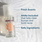 Aluminum Free Deodorant & Body Spray for Whole Body - Oasis 4oz - Clean Deodorant and Body Spray for Teen Boys and Girls - With AHA Fights Body Acne-Formula Specific Body Spray for Teens