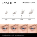 Lashify Amplify 10mm Gossamer Eyelash Extensions Refill, Minx Color, DIY False Lashes for a Natural Look