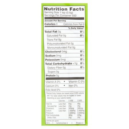 Great Value Granulated No Calorie Stevia Sweetener, 9.7oz Resealable Pouch (Pack of 4)