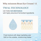 mixsoon Bean Eye cream Moisturizer With Mild Soothing Beans Korean Skin Care 0.67 fl. oz. / 20ml