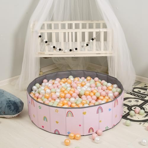 GOGOSO Ball Pits Balls for Toddlers Pack of 50 100 200 Plastics Shape Ball Non-Phthalate Non-BPA Non-Toxic 2.2-Inch Crush Proof Play Balls