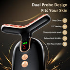 Facial Massager Red-Light-Therapy-for-Face, Neck Skin - Face S culpting Wand Tool, L E D Facial Beauty Device Portable at-Home Face Tool for Skin Care