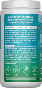 Natural Vitality Calm, Magnesium Citrate & Calcium Supplement, Drink Mix Powder Supports a Healthy Response to Stress, Gluten Free, Vegan, & Non-GMO, Original, 16 oz