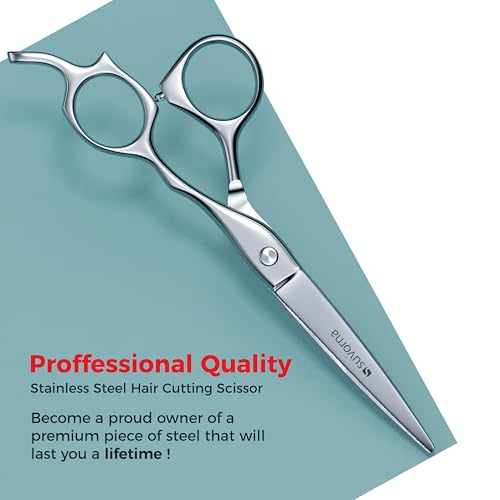 6.5" Hair Cutting Scissors for Professional, Barber & Hairdresser - Extremely Sharp Hair Shears for Cutting, Trimming, Grooming, Precision - Right Hand Hair Scissors for Men, Women, Adults.