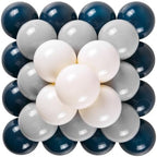 GOGOSO Ball Pit Balls for Toddler, Baby Plastic Playballs Kids Soft Pastel Pelotas Non-Toxic BPA-Free,Dark Green +Gray+White,100 Balls