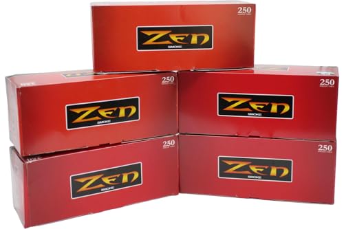 ZEN King Size Full Flavor Cigarette Tubes - -5 Boxes,1250 ct