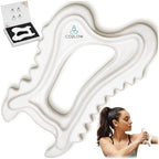 Ceramic Gua Sha Massage Tool for Face & Body - Premium Muscle Scraping Tool for Lymphatic Drainage & Fascia Massage - Trigger Point Massager for Body Sculpting & Contouring