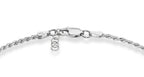 Miabella Solid 925 Sterling Silver Italian 2mm, 3mm Diamond-Cut Braided Rope Chain Bracelet for Women Men, Made in Italy (2mm - Length 6.5 Inches)